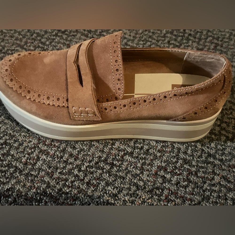 Dolce Vita Tan Suede Loafers